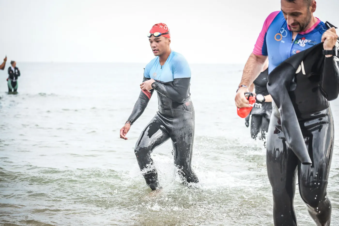Carlos racing at Ironman Italy
